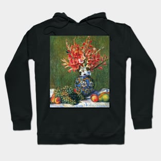 Still Life Flowers and Fruit by Pierre Renoir Hoodie